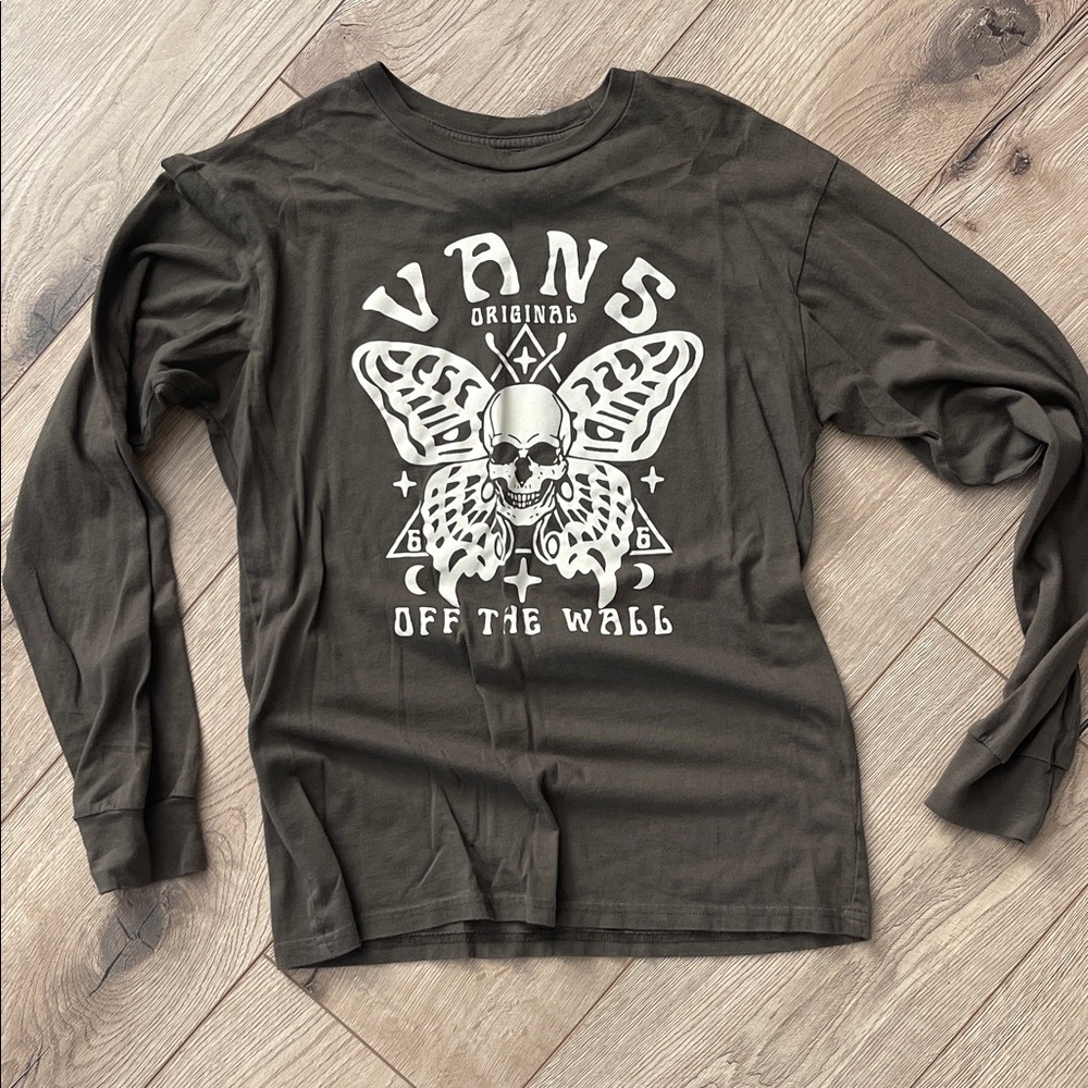 Vans Black Graphic Long Sleeve Tee